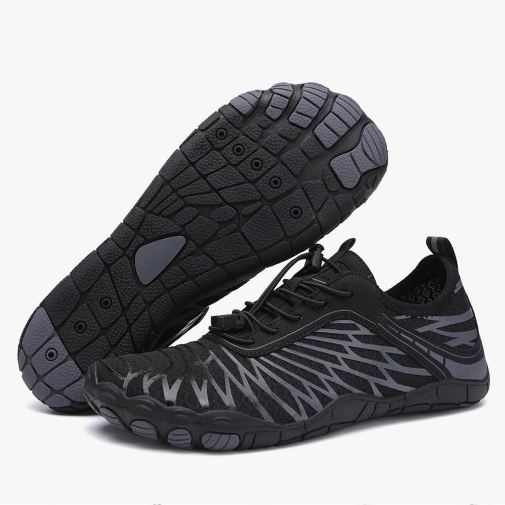 Women's Black Slip-On Athletic Barefoot and Water Shoes worn once, too small